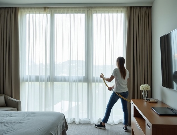 Sanctuary Cove Sheer Curtain Cleaning
